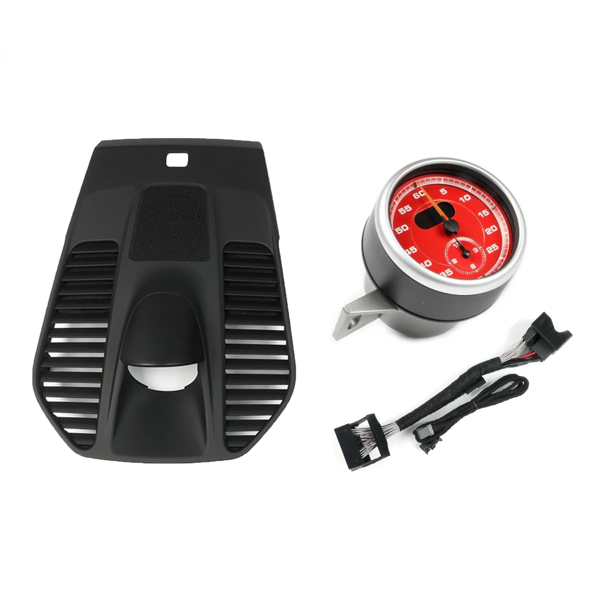 Sport Chrono Upgrade Kit for Porsche 911 991 2012-2018 Black Dashboard Cover Panel & Stopwatch Clock Set - Image 8
