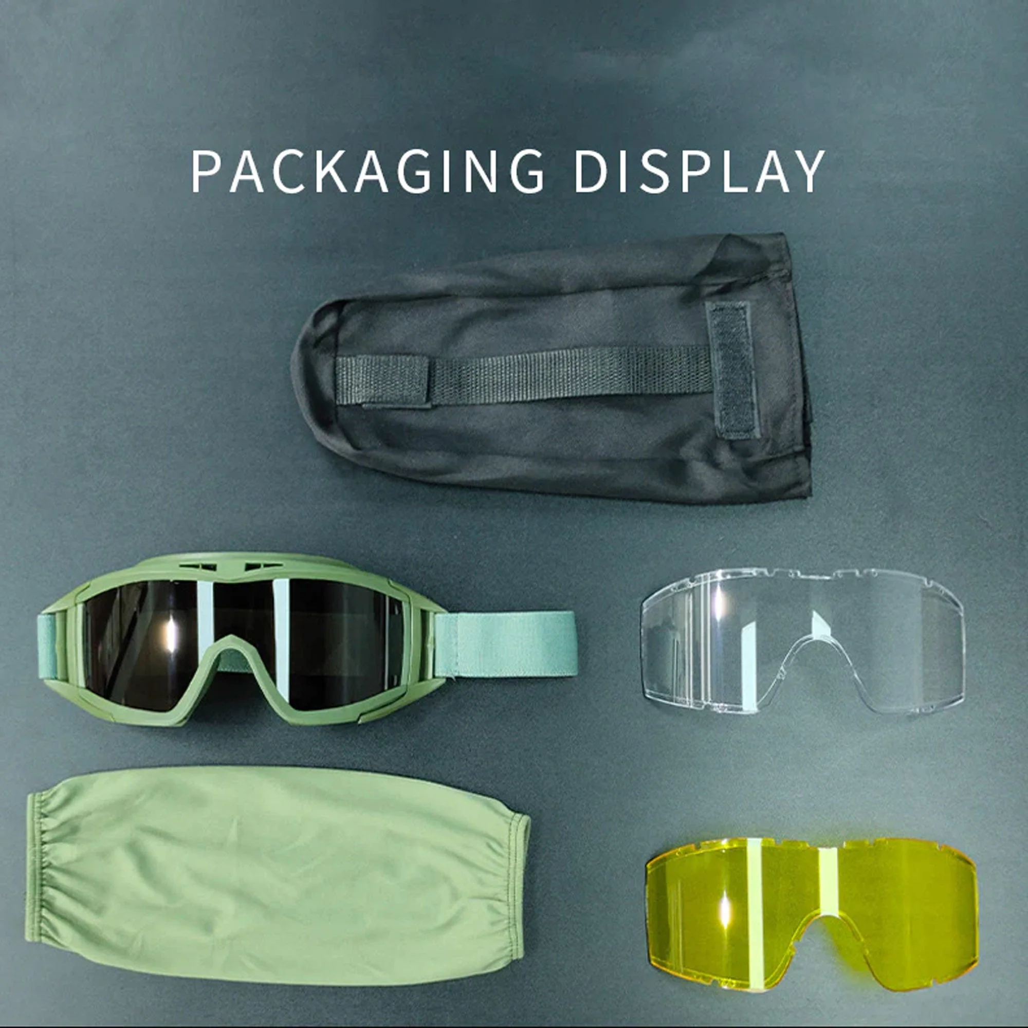 Tactical Glasses Military Fans Shooting Goggles Polarized Outdoor Sunglasses - Image 7