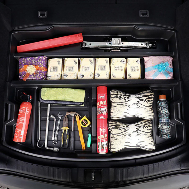 Trunk Organizer Insert Cargo Hatch Rear Hidden Storage Box for Honda CRV 2017-2022 - Image 14