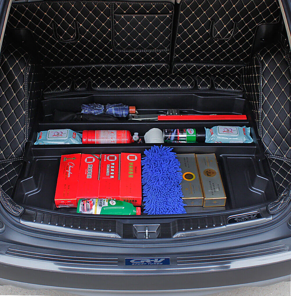 Trunk Organizer Insert Cargo Hatch Rear Hidden Storage Box for Honda CRV 2017-2022 - Image 3