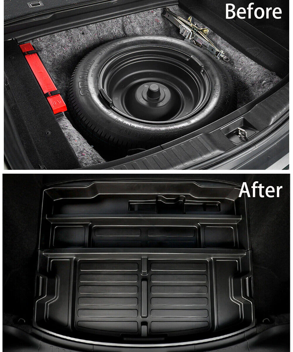 Trunk Organizer Insert Cargo Hatch Rear Hidden Storage Box for Honda CRV 2017-2022 - Image 4