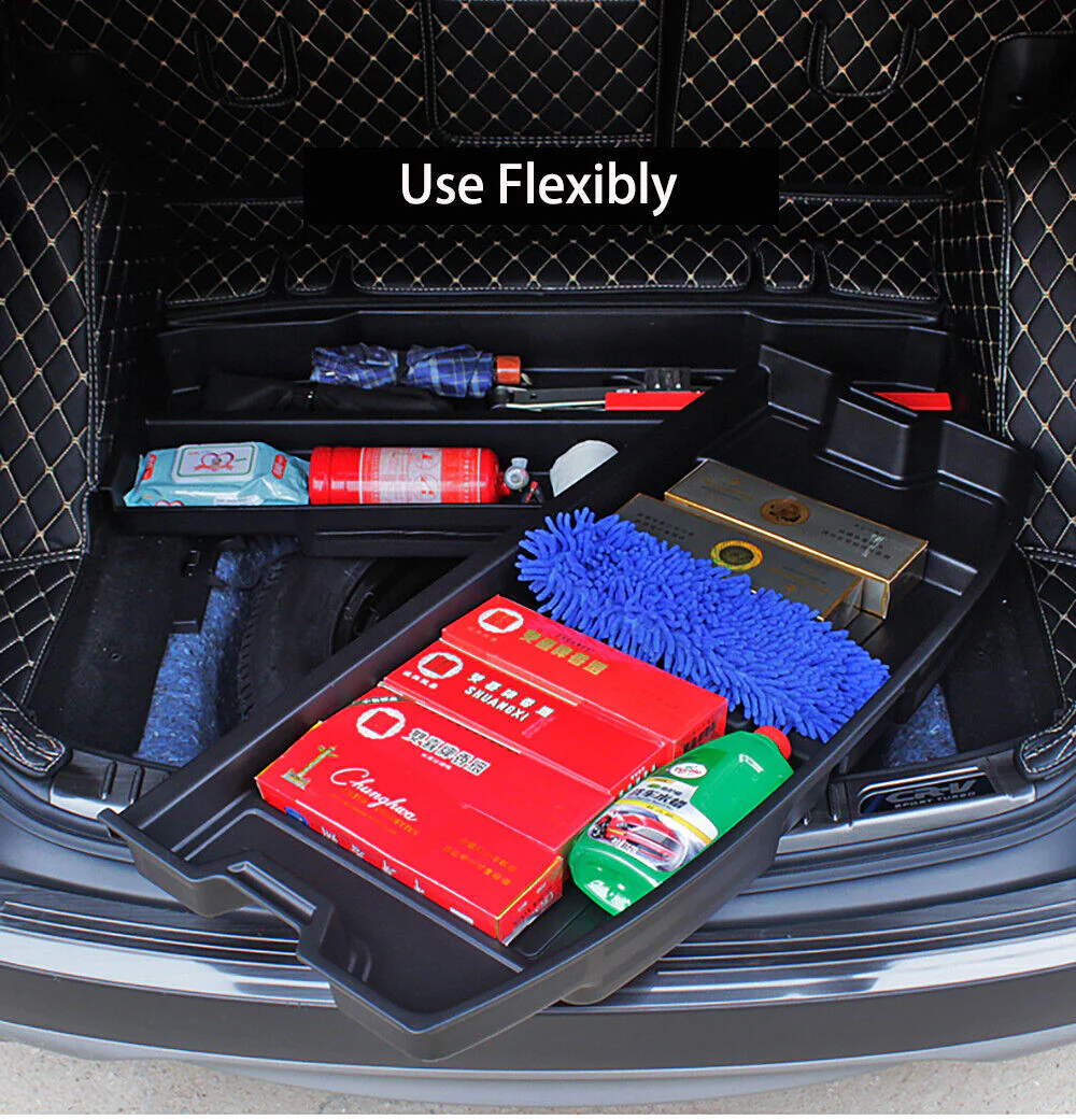 Trunk Organizer Insert Cargo Hatch Rear Hidden Storage Box for Honda CRV 2017-2022 - Image 6