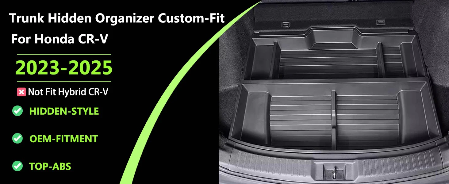 Trunk Storage Box Bins SUV Insert Cargo Hidden Organizer for Honda CRV 2023-2025 - Image 12