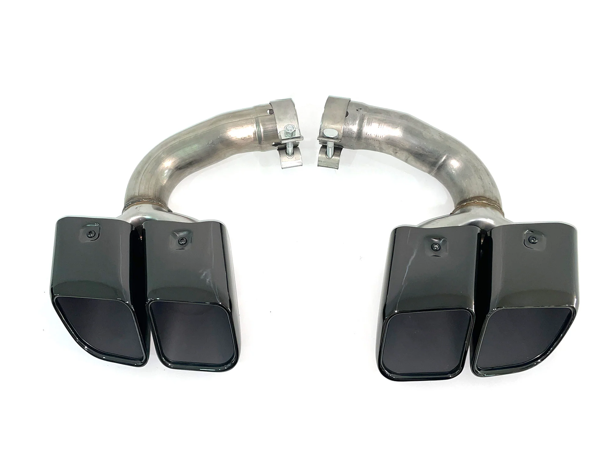 Square Exhaust Muffler Tips For Porsche Cayenne 9Y0 Base Petrol 2019-2026 - Image 24