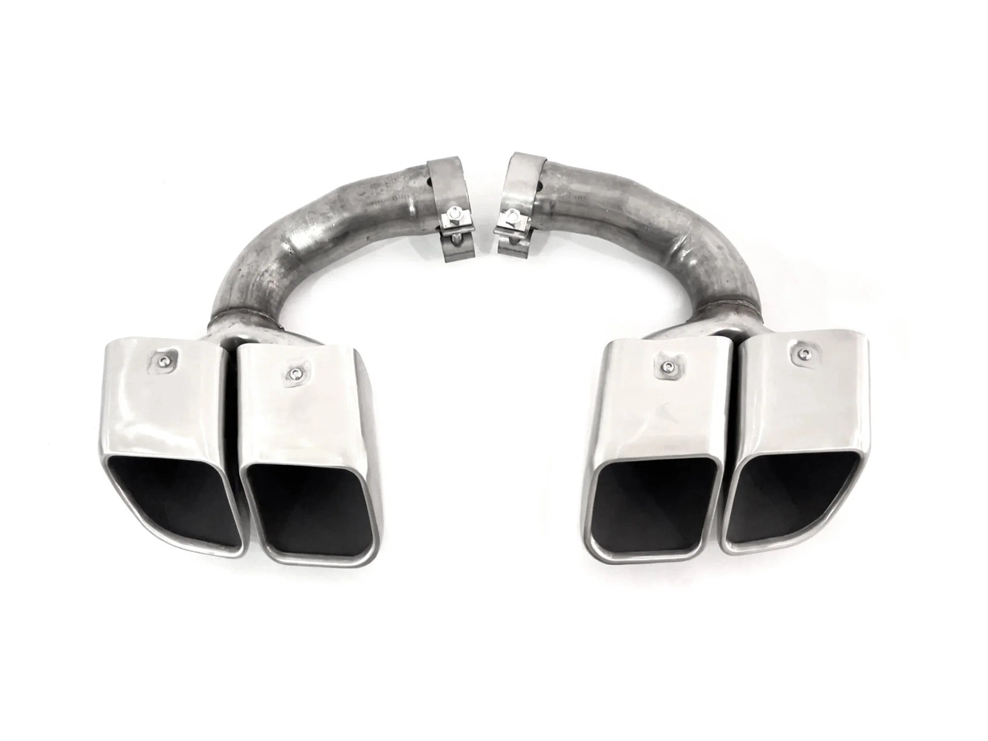 Square Exhaust Muffler Tips For Porsche Cayenne 9Y0 Base Petrol 2019-2026 - Image 5