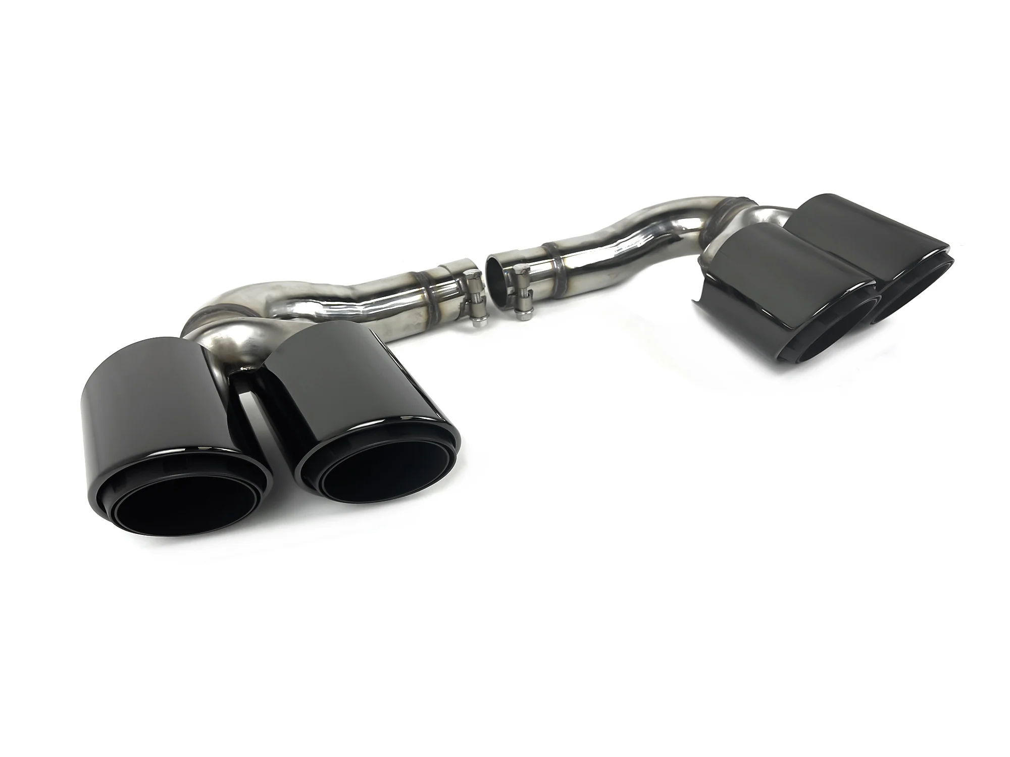 Twin Round Exhaust Tips replacement for VW Touareg 2.0 2019 2020 2021 2022 2023 2024 - Image 4