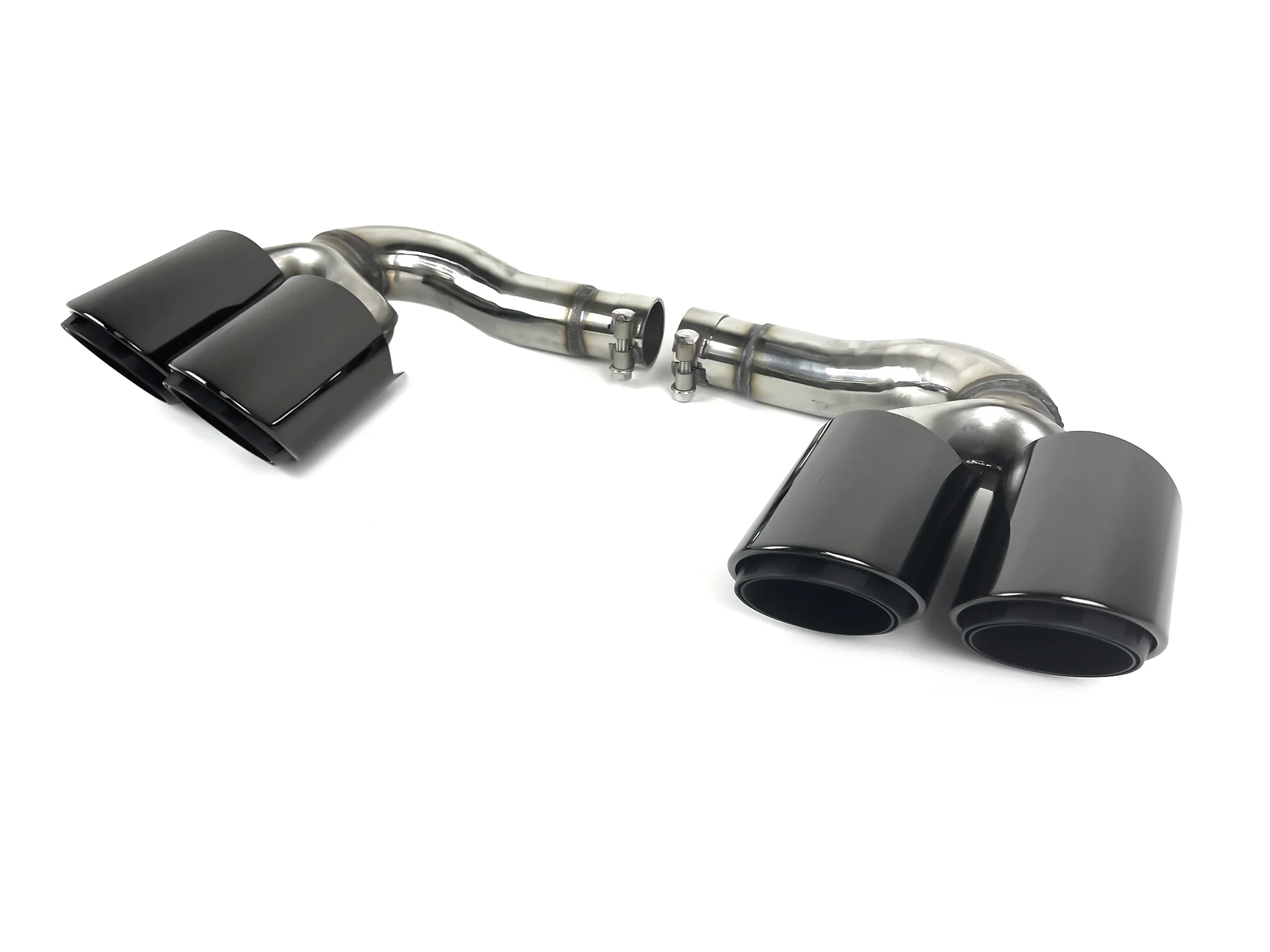 Twin Round Exhaust Tips replacement for VW Touareg 2.0 2019 2020 2021 2022 2023 2024 - Image 6