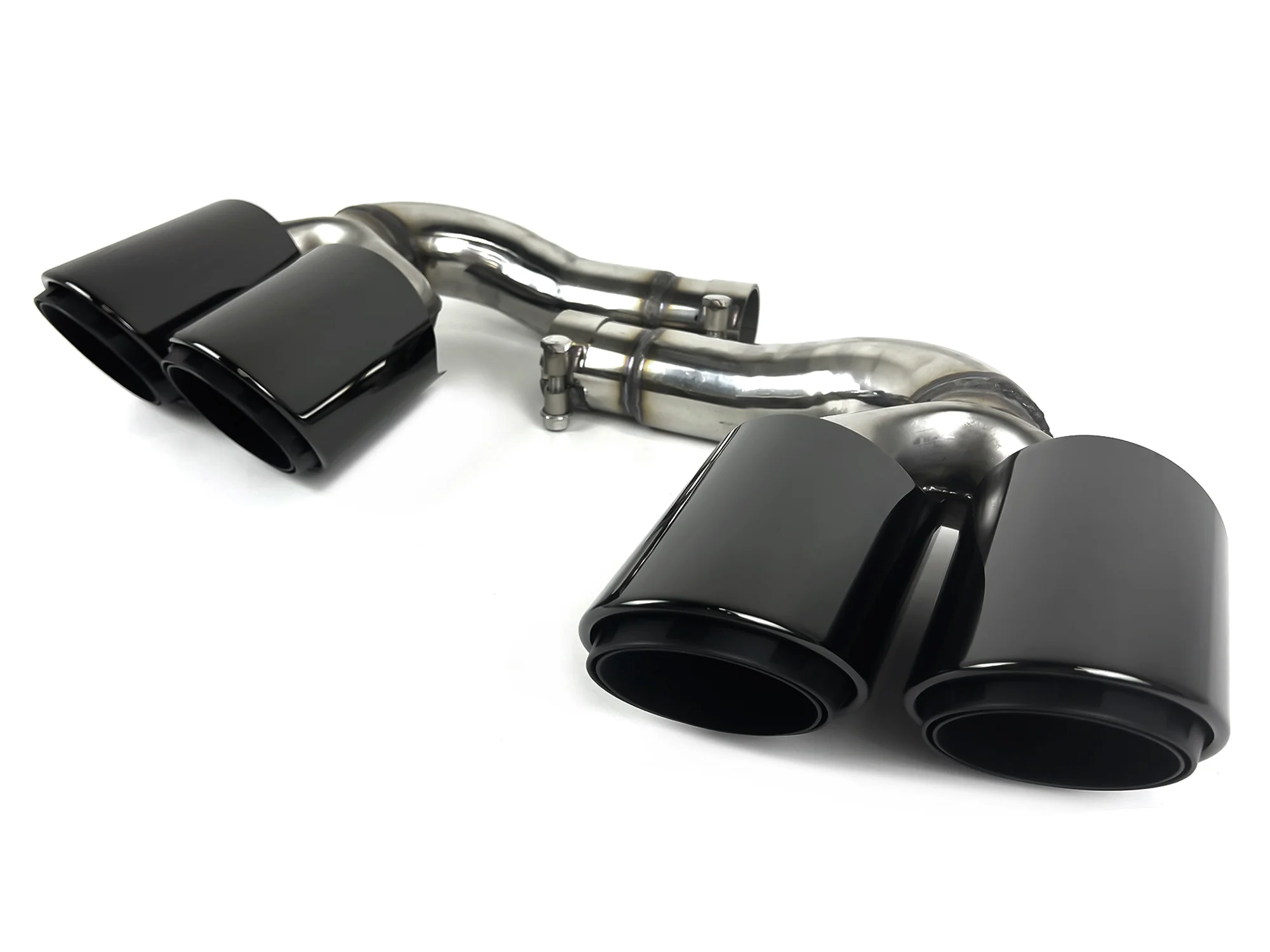 Twin Round Exhaust Tips replacement for VW Touareg 2.0 2019 2020 2021 2022 2023 2024 - Image 7