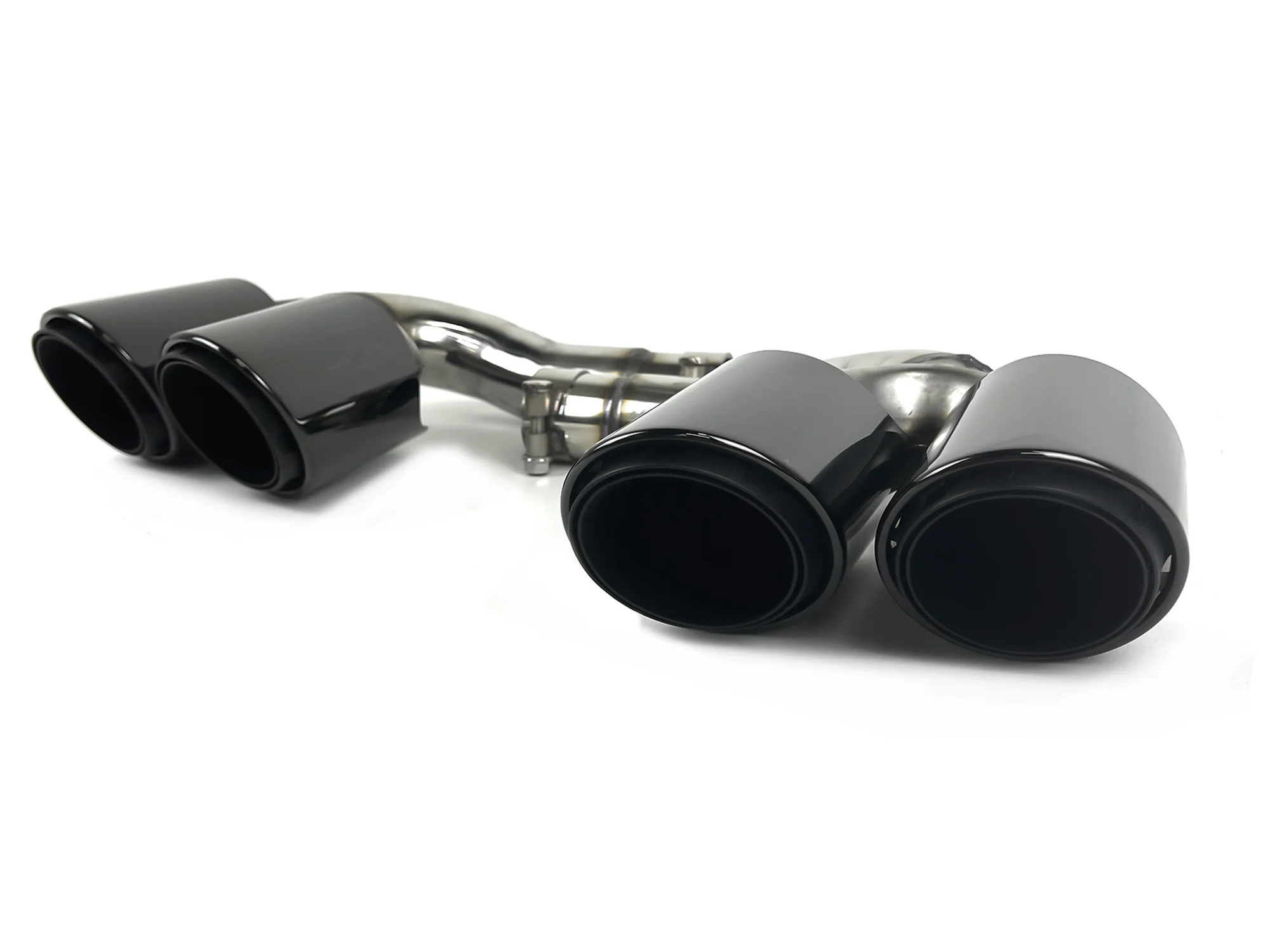 Twin Round Exhaust Tips replacement for VW Touareg 2.0 2019 2020 2021 2022 2023 2024 - Image 9