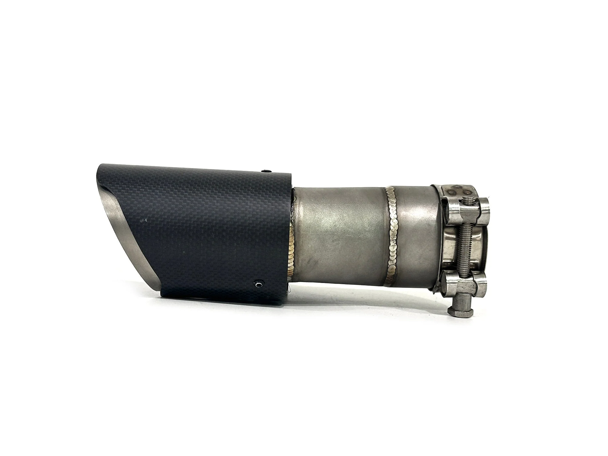 Universal Oval AMG Matte Carbon Fiber Exhaust Tips Upgrade - Inlet 63mm - Image 8