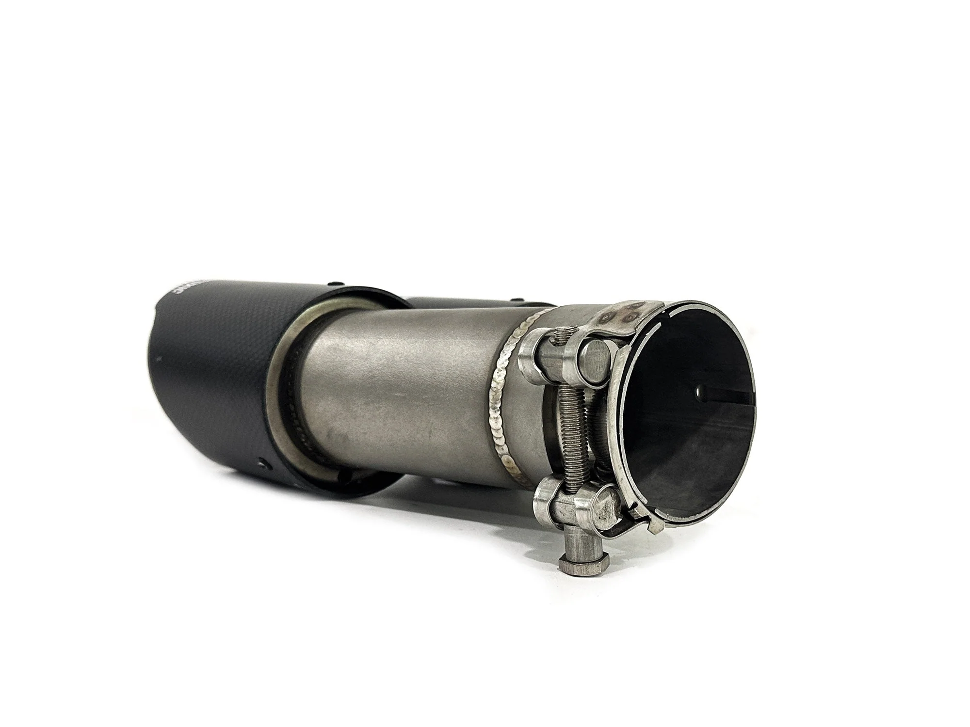 Universal Oval AMG Matte Carbon Fiber Exhaust Tips Upgrade - Inlet 63mm - Image 9