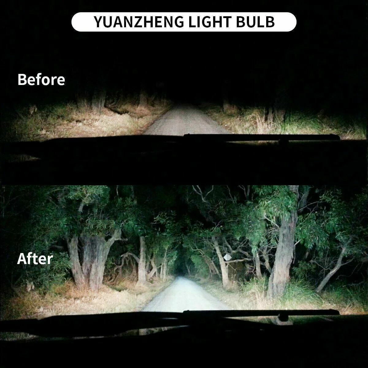VLAND 35W 6000K White D2H Xenon Bulbs Conversion HID Kit with Ballast light - Image 3