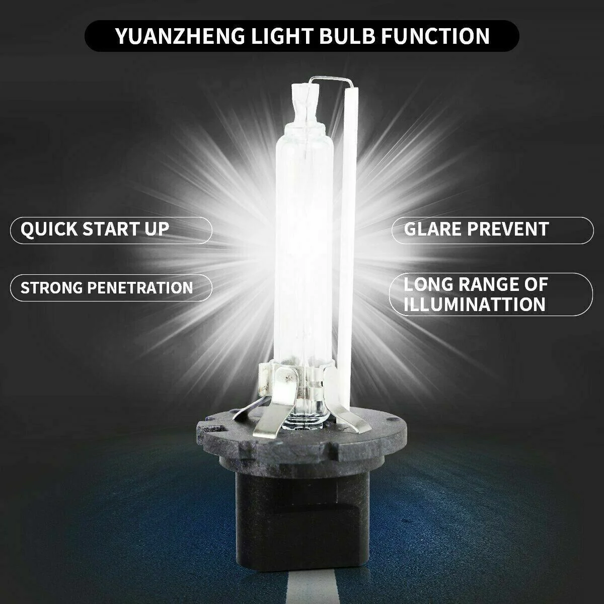 VLAND 35W 6000K White D2H Xenon Bulbs Conversion HID Kit with Ballast light - Image 6
