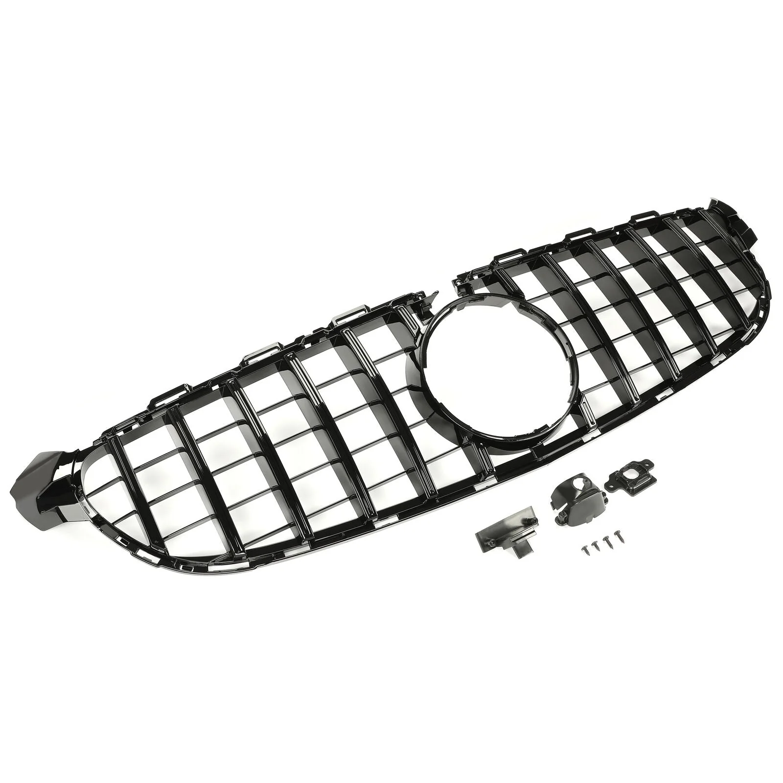 Front Bumper Grill Chrome/Black For Mercedes C-class W205 C205 C63 2015-2018 - Image 2