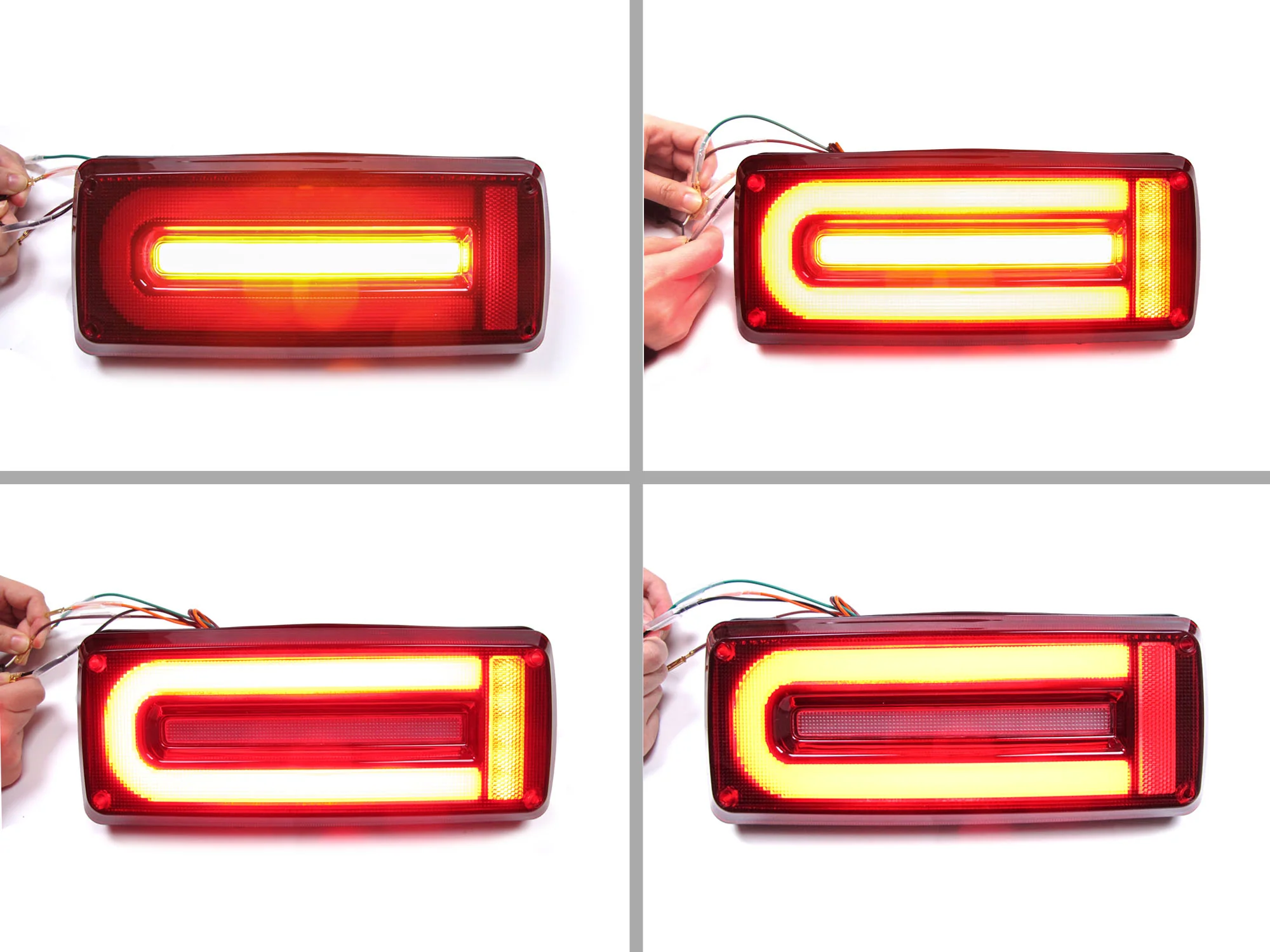 2pcs LED Tail Lights Rear Brake Lamp For Mercedes W463 G-Wagon G63 G550 G500 2010-2018 ed31 - Image 9