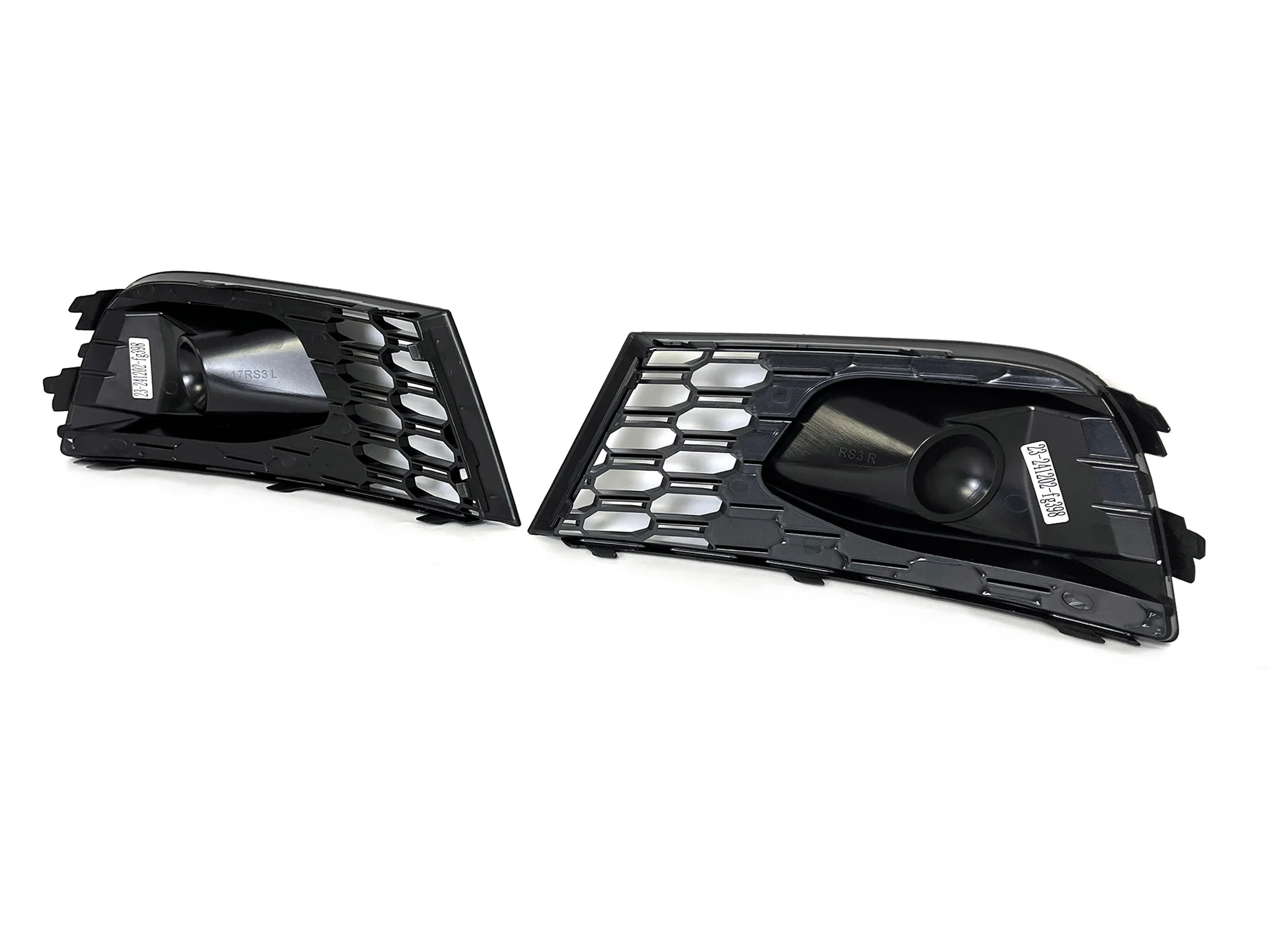 For 2017-2020 Audi A3 Sline S3 8V Black Front Bumper Fog Light Grille Cover Left+Right - Image 7