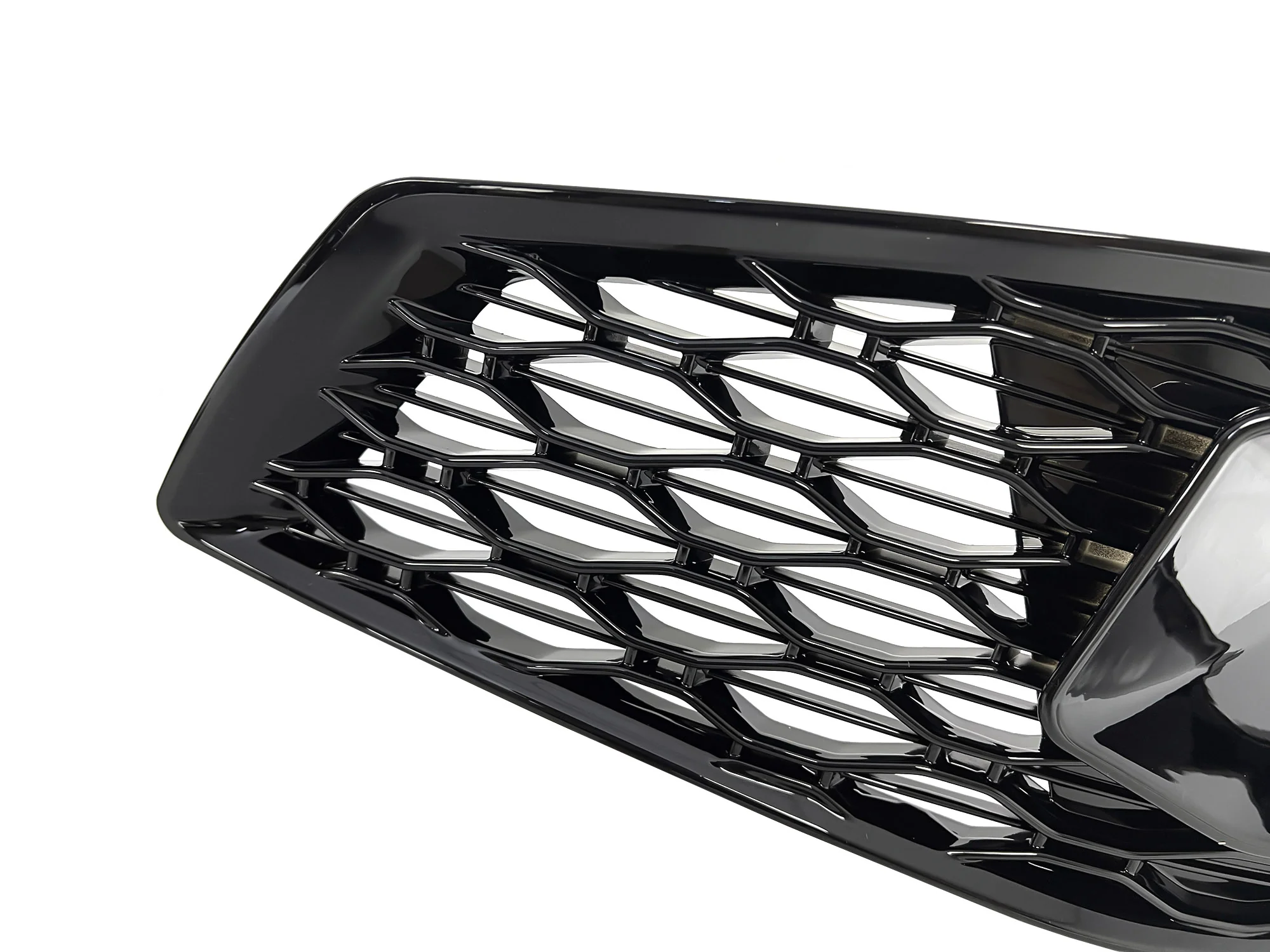 Gloss Black Fog Light Cover Grille Covers for Audi A4 S4 B9 2020-2023 2024 - Image 7