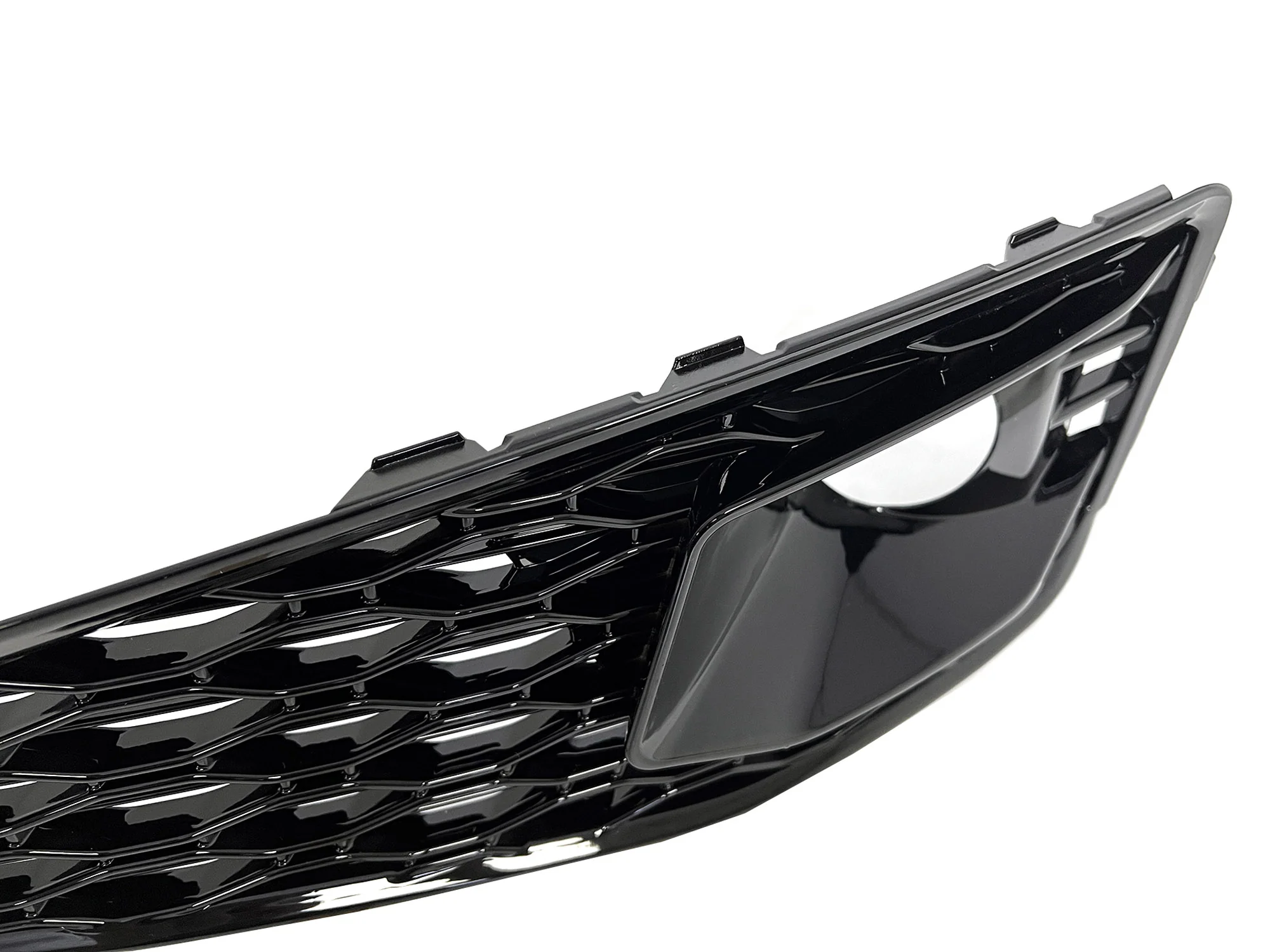 Gloss Black Fog Light Cover Grille Covers for Audi A4 S4 B9 2020-2023 2024 - Image 8
