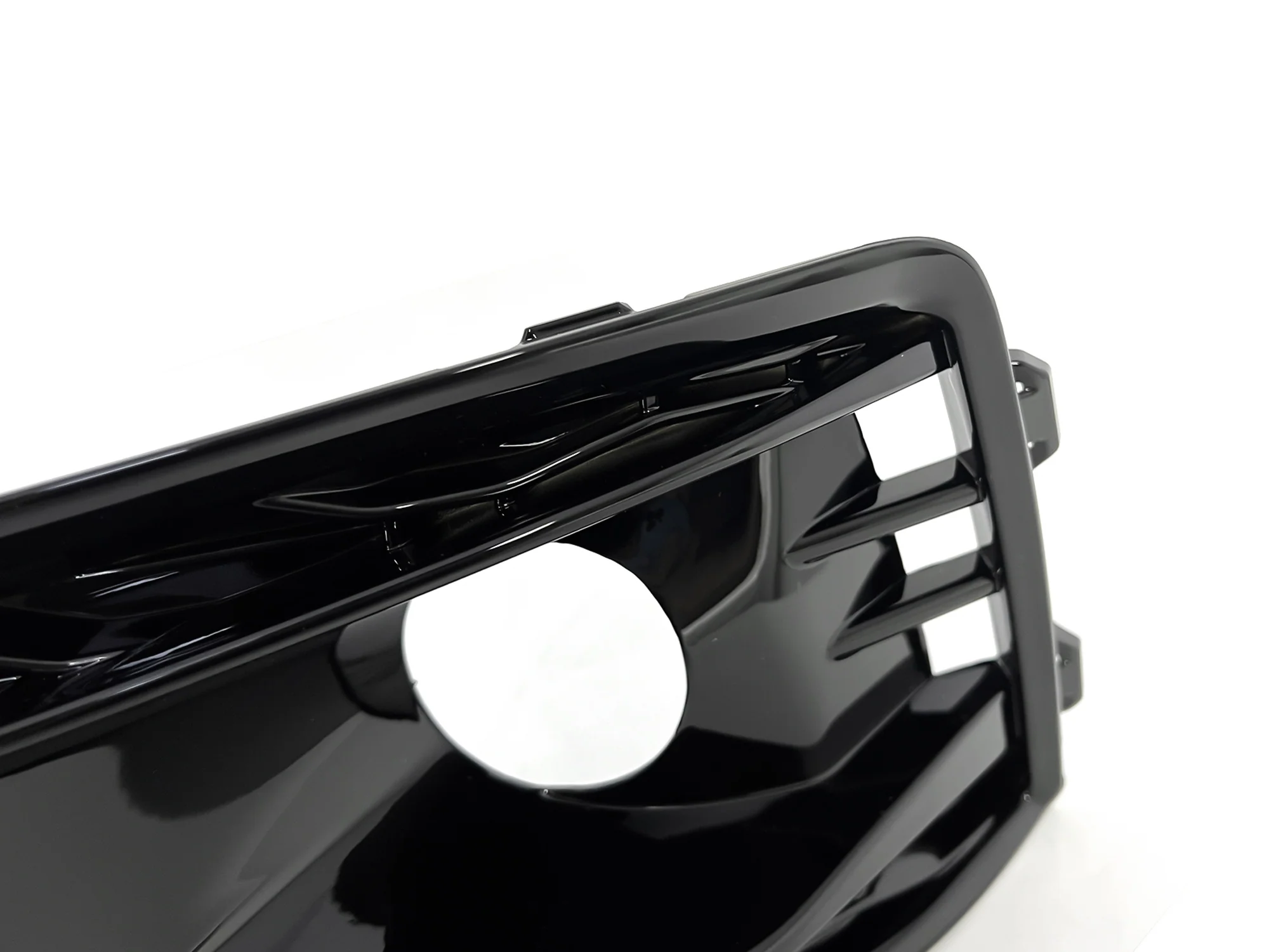 Gloss Black Fog Light Cover Grille Covers for Audi A4 S4 B9 2020-2023 2024 - Image 9