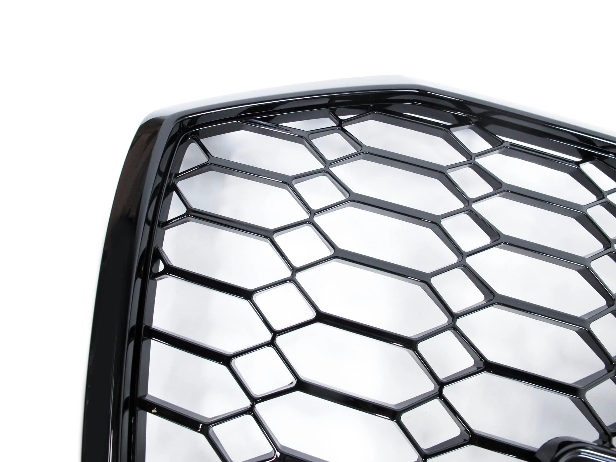 Gloss Black Honeycomb Front Grille for Audi A6 C8 S6 2019-2025 - Image 7
