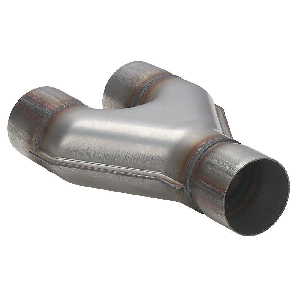Welded Exhaust Tip Y-Pipe 2.5" Dual Inlet/2.5"inch Single Outlet Stainless Steel - Image 6