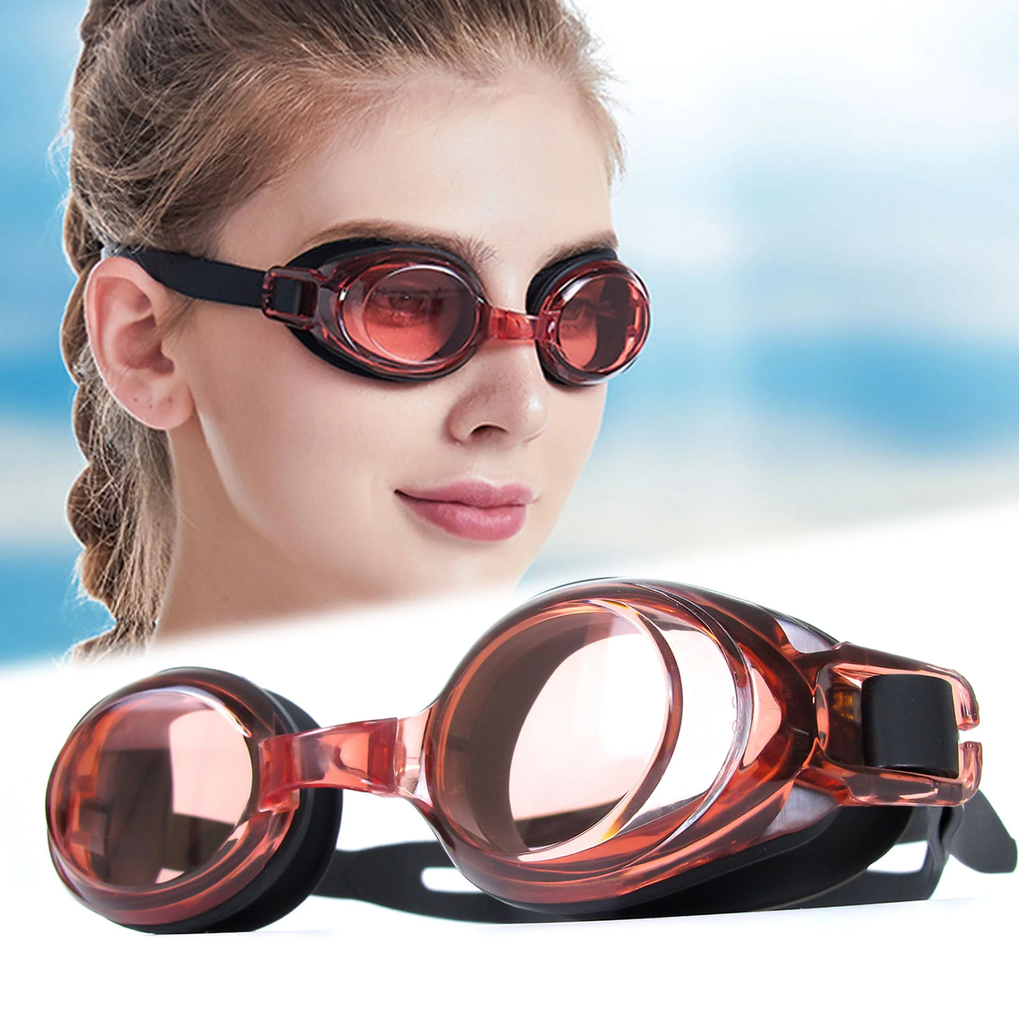 Waterproof Anti-fog Swimming Goggles Swim Glasses Adjustable -1.5 to -9 sg3 - Image 50