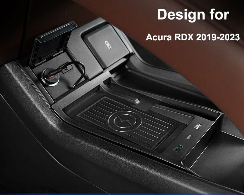 Wireless Car Charger with USB Port Console Charging Pad for Acura RDX 2019-2023 - Image 3