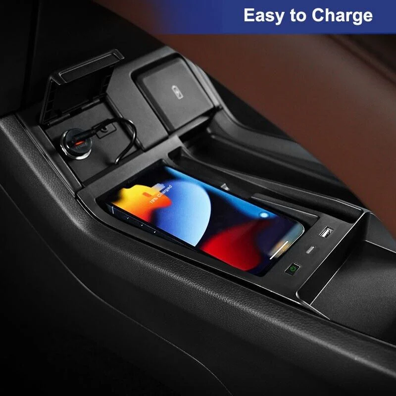 Wireless Car Charger with USB Port Console Charging Pad for Acura RDX 2019-2023 - Image 6