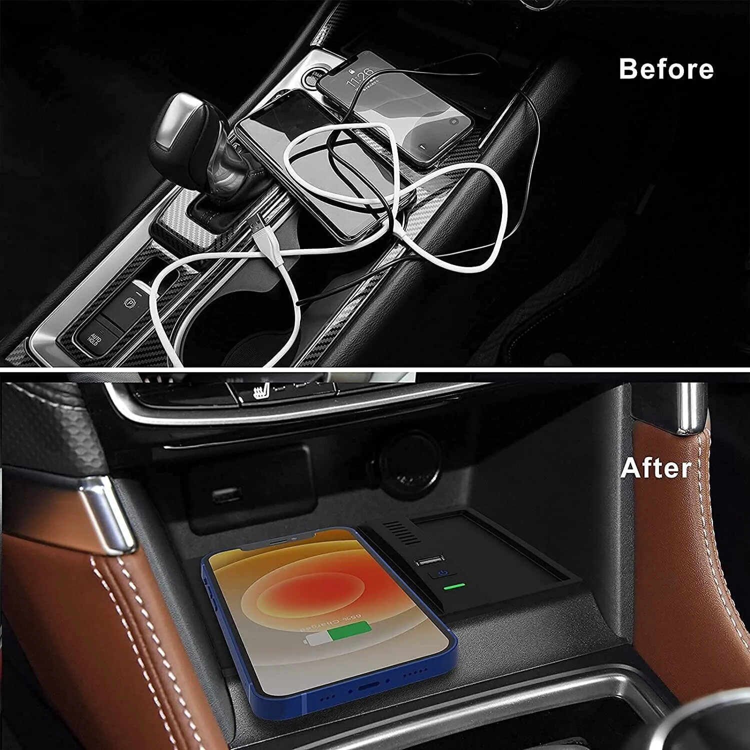 Wireless Charger Center Console Charging Pad for Subaru Forester Impreza 2018-2023 - Image 3