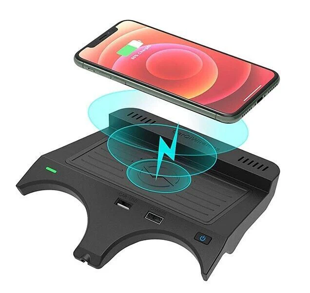 Wireless Charger Qi Charging Station for BMW 520i 530i 540i 550i M5 2018-2023 - Image 6