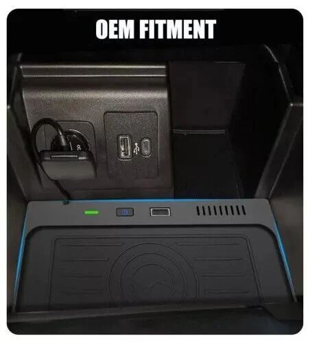 Wireless Phone Charger for Ford Explorer 2020-2022 Storage Box Fast Charging Pad - Image 2